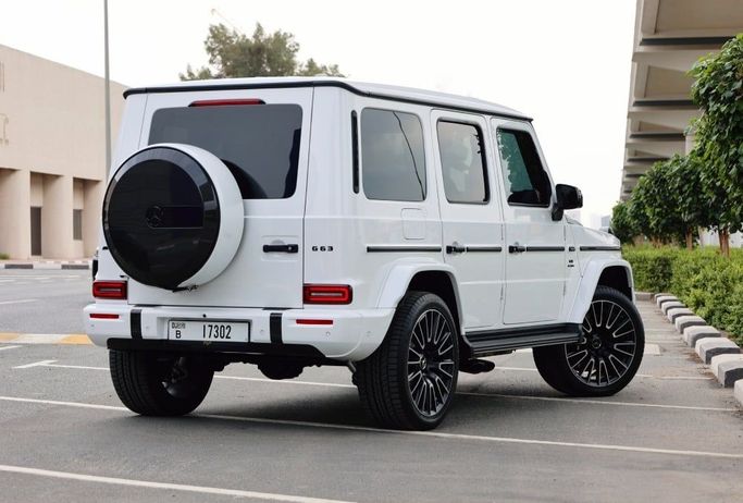 Mercedes-Benz G-Class AMG 63 4x4 Squared II (W463), 2025 business suv 5 dr. 4x4 squared for rent in Dubai by POF RENTAL, white color | AUTO.AE