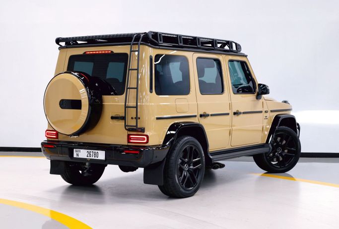 Mercedes-Benz G-Class AMG 63 4x4 Squared II (W463), 2025 business suv 5 dr. 4x4 squared for rent in Dubai by POF RENTAL, beige color | AUTO.AE