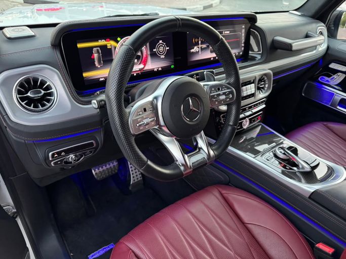 Used Mercedes-Benz G-Class AMG 63 AMG II (W463), 4.0 l, 2022 in Dubai by Saeed Auto, White color. Japanese Specs | AUTO.AE