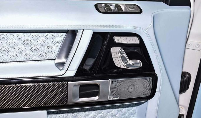 Used Mercedes-Benz G-Class AMG 63 AMG II (W463), 4.0 l, 2022 in Dubai by F7 Motors, White color. European Specs | AUTO.AE