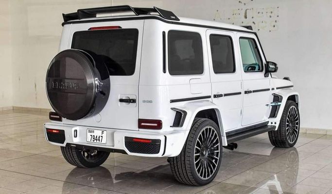Used Mercedes-Benz G-Class AMG 63 AMG II (W463), 4.0 l, 2022 in Dubai by F7 Motors, White color. European Specs | AUTO.AE