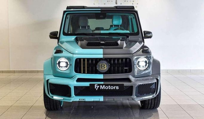 New Mercedes-Benz G-Class AMG Brabus 800 II (W465) Facelift, 4.0 l, 2024 in Dubai by F7 Motors, Light Blue color. GCC Specs | AUTO.AE