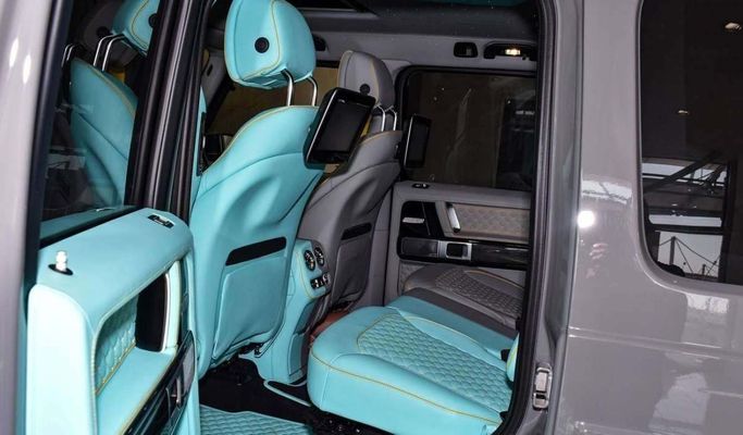 New Mercedes-Benz G-Class AMG Brabus 800 II (W465) Facelift, 4.0 l, 2024 in Dubai by F7 Motors, Light Blue color. GCC Specs | AUTO.AE