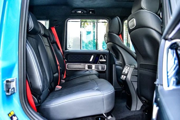 Новый Mercedes-Benz G-Class AMG 63 AMG II (W465) Рестайлинг, 4.0 л, 2025 в Дубае от F7 Motors Голубой цвет. GCC | AUTO.AE