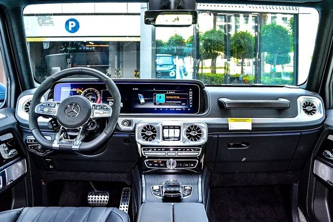 Новый Mercedes-Benz G-Class AMG 63 AMG II (W465) Рестайлинг, 4.0 л, 2025 в Дубае от F7 Motors Голубой цвет. GCC | AUTO.AE