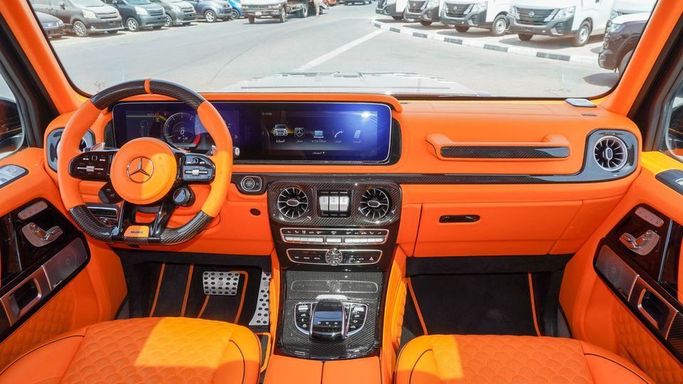 New Mercedes-Benz G-Class AMG Brabus 800 II (W465) Facelift, 4.0 l, 2024 in Dubai by Najem Motors, Blue color. European Specs | AUTO.AE