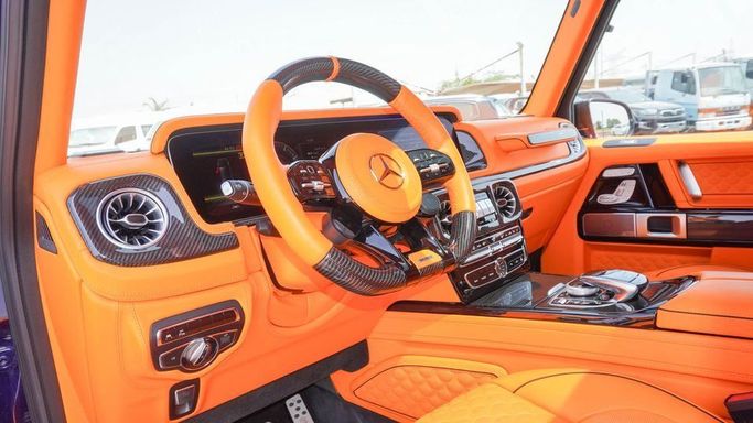 New Mercedes-Benz G-Class AMG Brabus 800 II (W465) Facelift, 4.0 l, 2024 in Dubai by Najem Motors, Blue color. European Specs | AUTO.AE