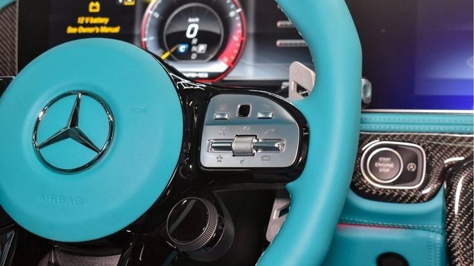 New Mercedes-Benz G-Class AMG Brabus 800 II (W465) Facelift, 4.0 l, 2024 in Dubai by Najem Motors, Grey color. European Specs | AUTO.AE