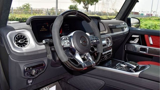 New Mercedes-Benz G-Class AMG Brabus 800 II (W465) Facelift, 4.0 l, 2024 in Dubai by Najem Motors, Grey color. European Specs | AUTO.AE