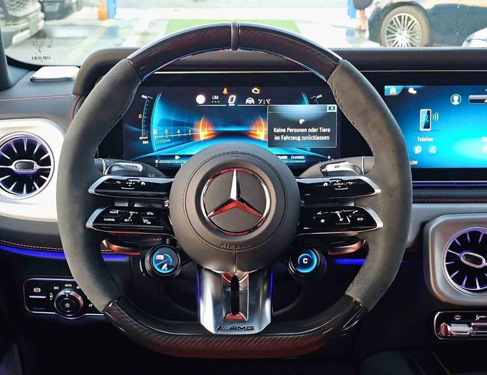 New Mercedes-Benz G-Class AMG 63 AMG II (W465) Facelift, 4.0 l, 2025 in Dubai by SK Motors, Black color. GCC Specs | AUTO.AE