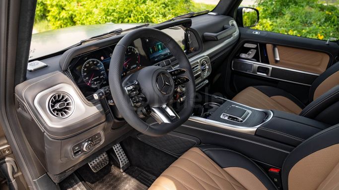 New Mercedes-Benz G-Class AMG 63 AMG II (W465) Facelift, 4.0 l, 2025 in Dubai by Milele, Brown color. Other | AUTO.AE