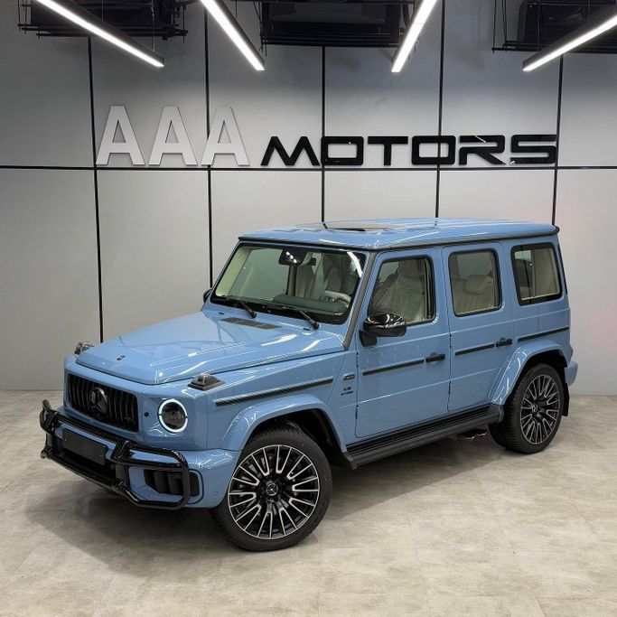 Новый Mercedes-Benz G-Class AMG 63 AMG II (W465) Рестайлинг, 4.0 л, 2025 в Дубае от AAA Motors Голубой цвет. GCC | AUTO.AE