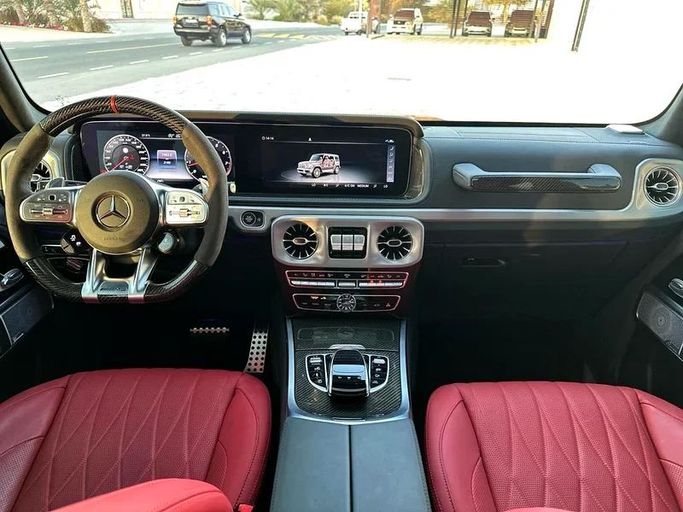 Used Mercedes-Benz G-Class AMG 63 AMG II (W463), 4.0 l, 2023 in Dubai by Auto Bank Motors, Red color. European Specs | AUTO.AE