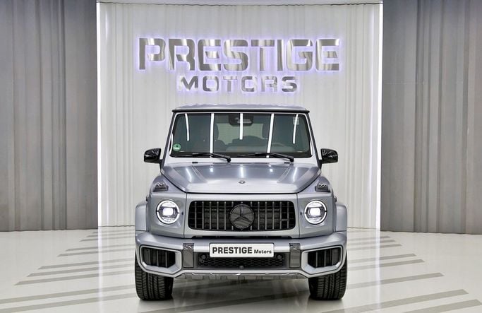 New Mercedes-Benz G-Class AMG 63 AMG II (W465) Facelift, 4.0 l, 2025 in Dubai by Prestige motors, Silver color. Other | AUTO.AE