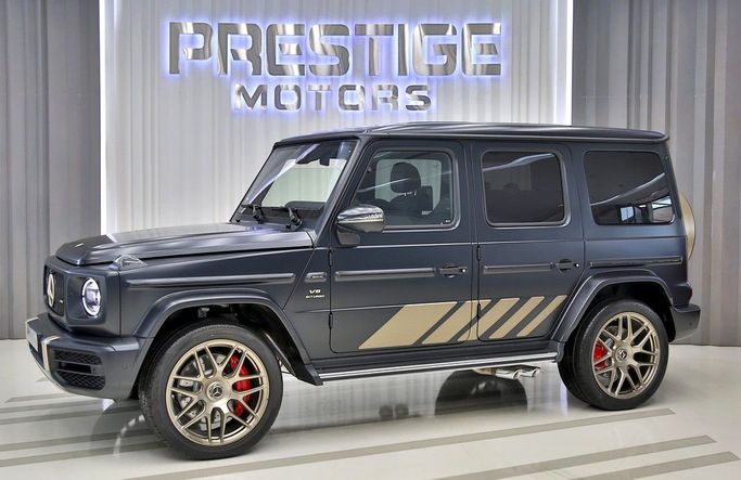New Mercedes-Benz G-Class AMG 63 AMG II (W465) Facelift, 4.0 l, 2024 in Dubai by Prestige motors, Black color. European Specs | AUTO.AE