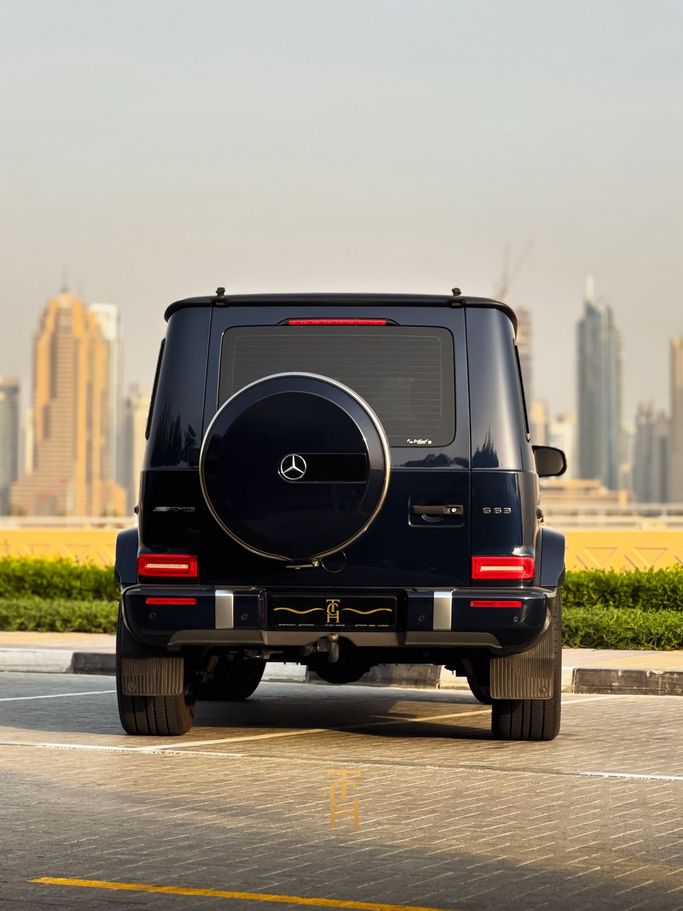 Used Mercedes-Benz G-Class AMG 63 4x4 Squared II (W463), 4.0 l, 2019 in Dubai by TCH MOTORS, Navy Blue color. GCC Specs | AUTO.AE