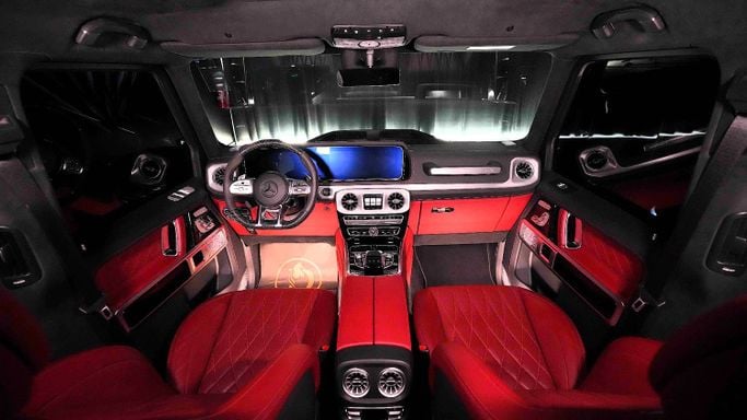 Used Mercedes-Benz G-Class AMG 63 AMG II (W463), 4.0 l, 2021 in Dubai by Dourado Luxury Car, Black color. European Specs | AUTO.AE