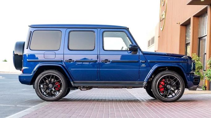Used Mercedes-Benz G-Class AMG 63 AMG II (W463), 4.0 l, 2019 in Dubai by 8 Ba Motors, Blue color. Japanese Specs | AUTO.AE