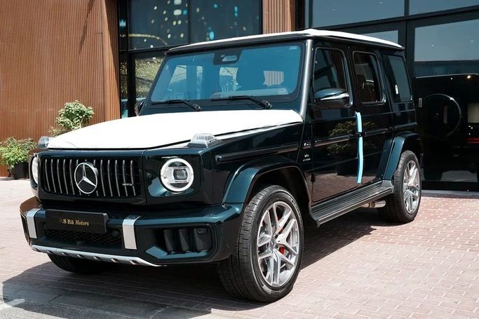 New Mercedes-Benz G-Class AMG 63 AMG II (W465) Facelift, 4.0 l, 2025 in Dubai by 8 Ba Motors, Black color. Korean Specs | AUTO.AE
