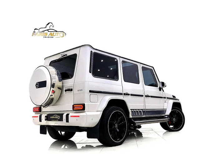 Подержанный Mercedes-Benz G-Class AMG 63 AMG I (W463) Рестайлинг 3, 5.5 л, 2017 в Дубае от Al Faris Motors Белый цвет. GCC | AUTO.AE