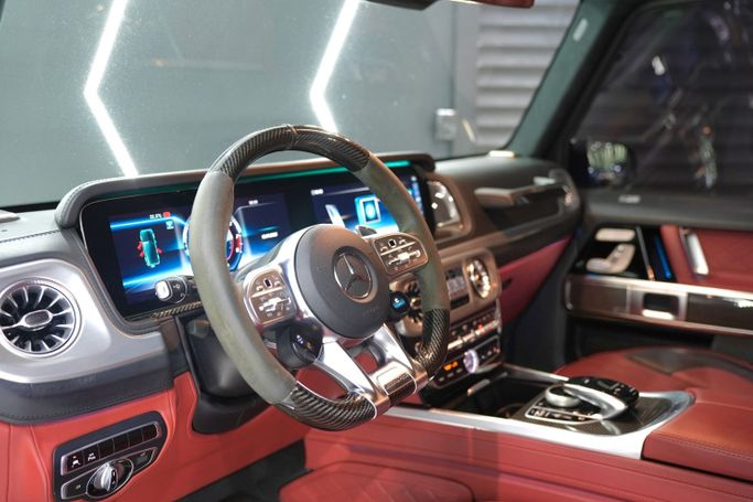 Used Mercedes-Benz G-Class AMG 63 AMG II (W463), 4.0 l, 2022 in Dubai by Sanam Cars, Blue color. GCC Specs | AUTO.AE