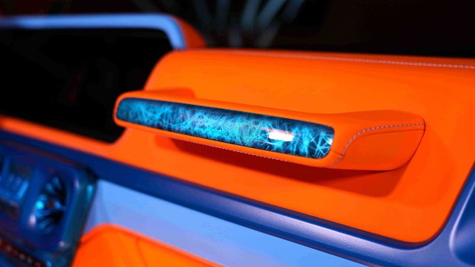 New Mercedes-Benz G-Class AMG Onyx Concept G7X II (W463), 4 l, 2023 in Dubai by Dourado Luxury Car, Orange color. European Specs | AUTO.AE