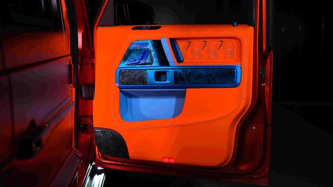 New Mercedes-Benz G-Class AMG Onyx Concept G7X II (W463), 4 l, 2023 in Dubai by Dourado Luxury Car, Orange color. European Specs | AUTO.AE