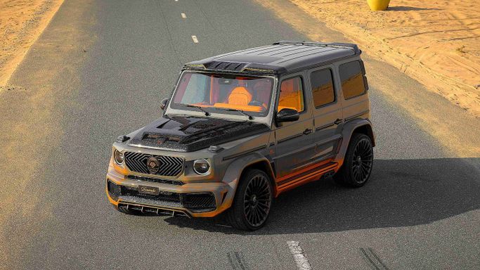 New Mercedes-Benz G-Class AMG Onyx Concept G8X II (W463), 4 l, 2024 in Dubai by Dourado Luxury Car, Grey color. European Specs | AUTO.AE