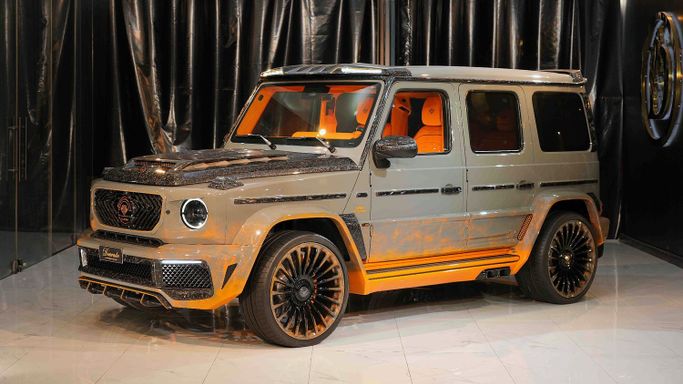 New Mercedes-Benz G-Class AMG Onyx Concept G8X II (W463), 4 l, 2024 in Dubai by Dourado Luxury Car, Grey color. European Specs | AUTO.AE