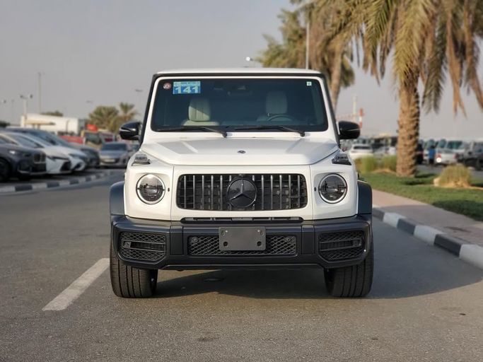Used Mercedes-Benz G-Class AMG 63 AMG II (W463), 4.0 l, 2023 in Dubai by Japan Motors, White color. Japanese Specs | AUTO.AE