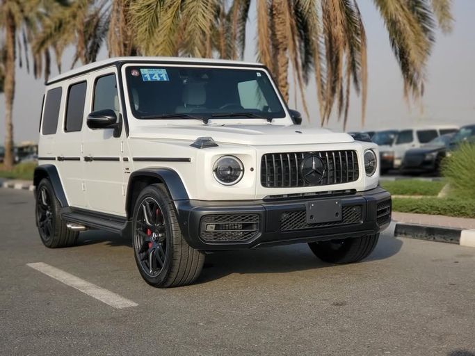 Used Mercedes-Benz G-Class AMG 63 AMG II (W463), 4.0 l, 2023 in Dubai by Japan Motors, White color. Japanese Specs | AUTO.AE