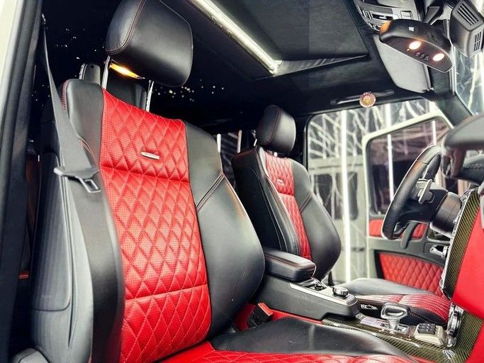 Подержанный Mercedes-Benz G-Class AMG 63 AMG I (W463) Рестайлинг 3, 5.5 л, 2018 в Дубае от Zeus Motors Белый цвет. GCC | AUTO.AE