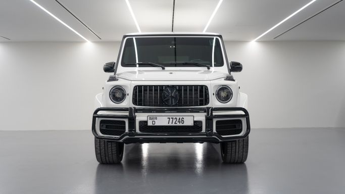 Used Mercedes-Benz G-Class AMG 63 AMG II (W463), 4.0 l, 2022 in Dubai, White color. GCC Specs | AUTO.AE