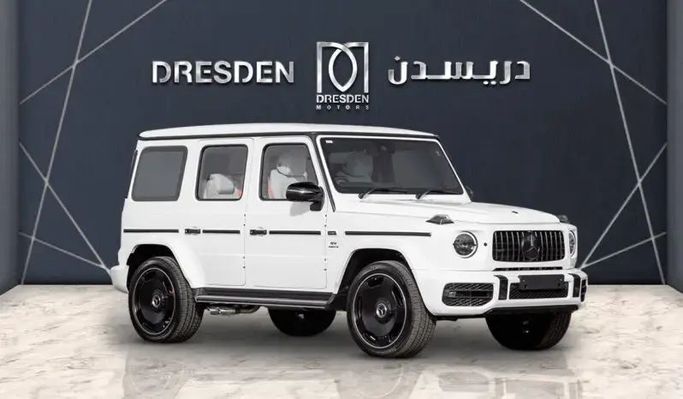 New Mercedes-Benz G-Class AMG 63 AMG II (W463), 4.0 l, 2024 in Dubai by Dresden Motors, White color. European Specs | AUTO.AE | Listing #253506