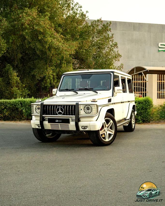 مستعملة Mercedes-Benz G-Class AMG 55 AMG I (W463) فيس ليفت I (W463), 5.4 l, 2012 في في دبي من JUST DRIVE IT، اللون أبيض. مواصفات الخليج | AUTO.AE | إعلان #273550