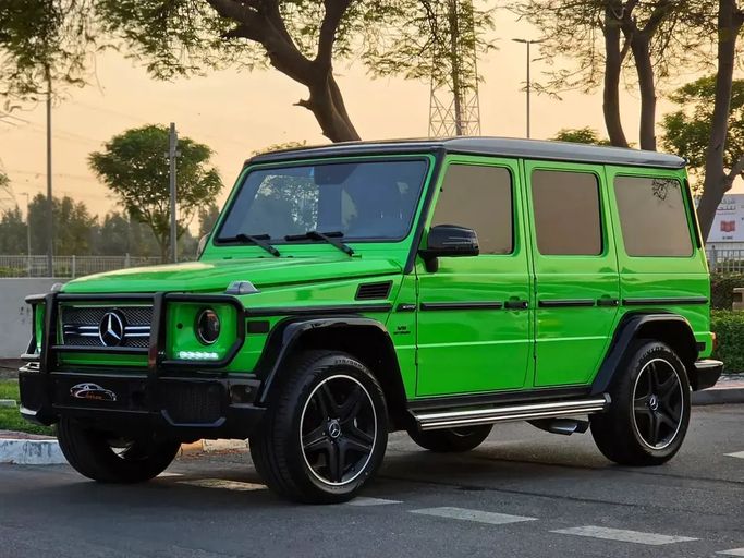 Used ⁦Mercedes-Benz G-Class AMG 63 AMG II (W463), 4.0 l, 2018⁩ in UAE, Dubai by Chiron Used Cars, Green color. American Specs | AUTO.AE | Listing #285295