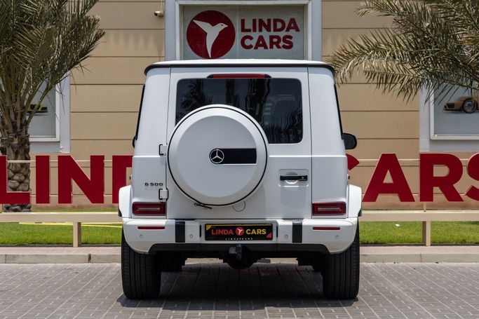 Used Mercedes-Benz G-Class 500 III (W463), 4.0 l, 2022 in Dubai by Linda Cars, White color. European Specs | AUTO.AE