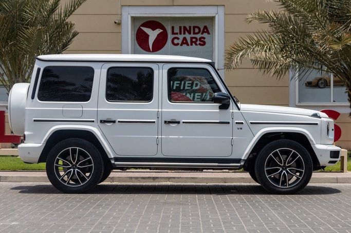 Used Mercedes-Benz G-Class 500 III (W463), 4.0 l, 2022 in Dubai by Linda Cars, White color. European Specs | AUTO.AE
