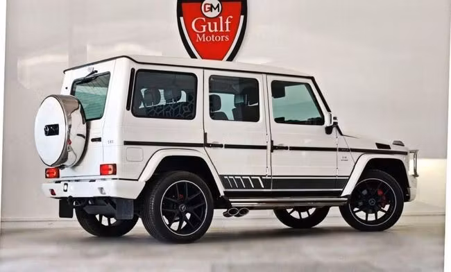 Подержанный Mercedes-Benz G-Class 500 II (W463) Рестайлинг 4, 4.0 л, 2016 в Дубае от Gulf Motors Белый цвет. GCC | AUTO.AE