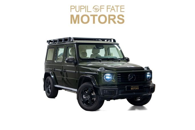 Новый Mercedes-Benz G-Class 500 III (W465) Рестайлинг, 3.0 л, 2025 в Дубае от PUPIL OF FATE MOTORS Зеленый цвет. GCC | AUTO.AE