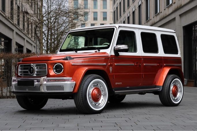 Подержанный Mercedes-Benz G-Class 500 III (W463), 4.0 л, 2022 в Дубае от Fair Import Оранжевый цвет. Европейская | AUTO.AE | Объявление #272830