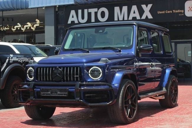 Used ⁦Mercedes-Benz G-Class 500 III (W463), 4.0 l, 2021⁩ in UAE, Dubai by Auto Max used Car Trading LLC, Blue color. GCC Specs | AUTO.AE | Listing #287552