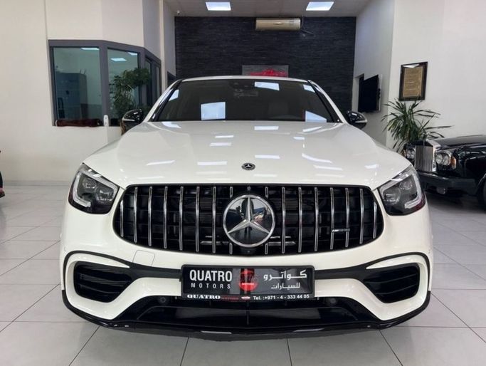 New Mercedes-Benz GLC AMG 63 AMG I (X253) Facelift, 4.0 l, 2020 in Dubai by Quatro Motors, White color.  | AUTO.AE