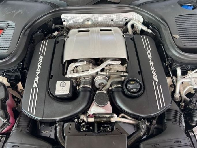 New Mercedes-Benz GLC AMG 63 AMG I (X253) Facelift, 4.0 l, 2020 in Dubai by Quatro Motors, White color.  | AUTO.AE