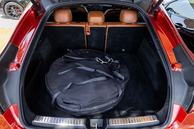 Used Mercedes-Benz GLC Coupe 250 I (X253), 2.0 l, 2018 in Dubai by Linda Cars, Red color. GCC Specs | AUTO.AE