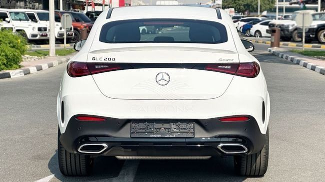 New Mercedes-Benz GLC Coupe 200 II (C254), 2.0 l, 2025 in Dubai by Falcons GT Motors FZCO, White color. GCC Specs | AUTO.AE