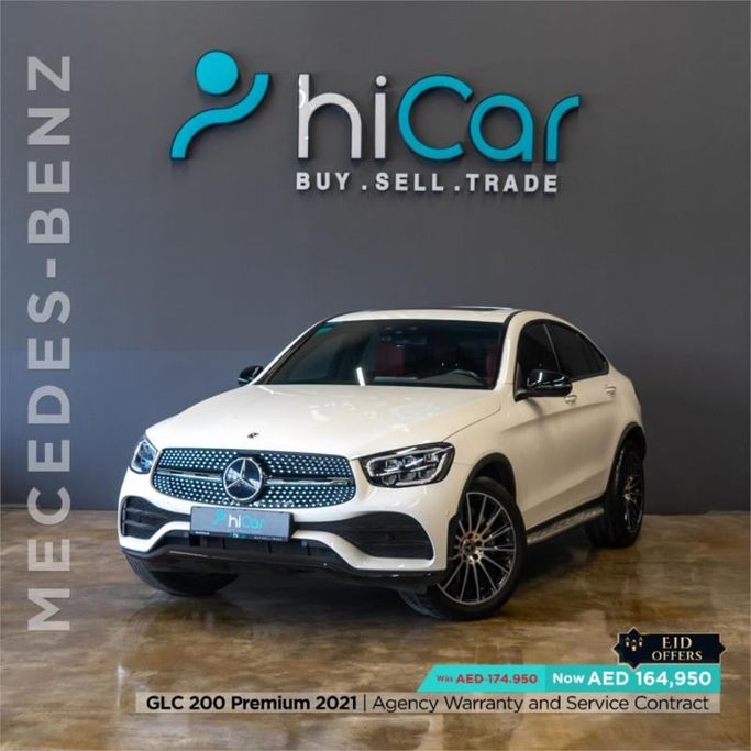 Подержанный Mercedes-Benz GLC 200 I (X253) Рестайлинг, 2.0 л, 2021 в Дубае от Hi Car Approved Pre-Owned Cars Showroom Белый цвет. GCC | AUTO.AE | Объявление #264519