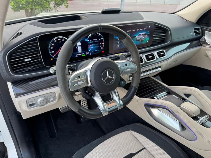 Used Mercedes-Benz GLE AMG 53 AMG II (V167), 3.0 l, 2020 in Dubai by Saeed Auto, White color. Japanese Specs | AUTO.AE