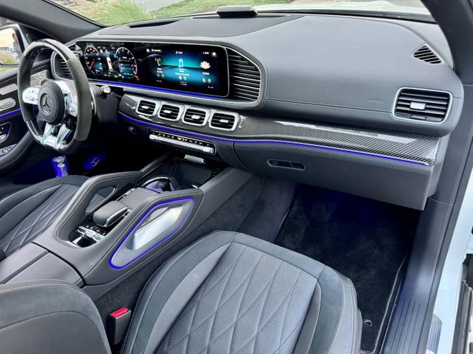 Used Mercedes-Benz GLE AMG 63 AMG S II (V167) Facelift, 4.0 l, 2023 in Dubai by Saeed Auto, White color. Japanese Specs | AUTO.AE