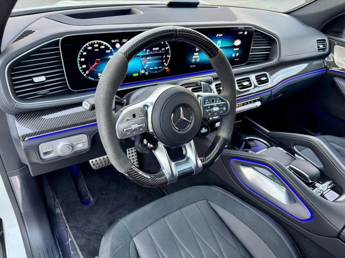 Used Mercedes-Benz GLE AMG 63 AMG S II (V167) Facelift, 4.0 l, 2023 in Dubai by Saeed Auto, White color. Japanese Specs | AUTO.AE